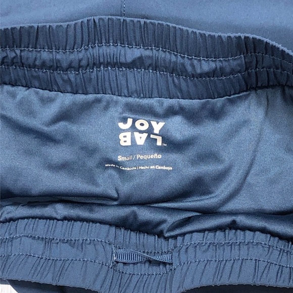 Women’s Joy Lab Pull On‎ High Rise Running Shorts Small Blue Elastic & Tie Waist - Picture 3 of 3